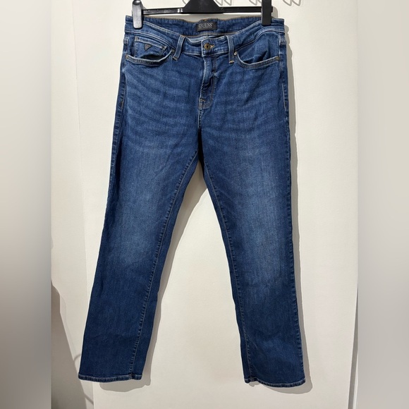 🎉4/30$🎉 Guess Men's Slim Straight Jeans - Dark Blue - Picture 1 of 6